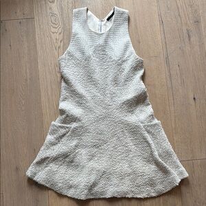 Theyskens Theory Cream Sleeveless Dress size 4